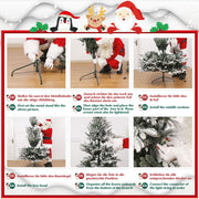 Yorbay künstlicher Weihnachtsbaum mit Schnee und warmweißen LED - O026 - 8 - yorbiy.com