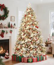 Yorbay künstlicher Weihnachtsbaum mit Schnee und warmweißen LED - Leuchten, 150 cm, 180 cm und 210 cm - O026 - 13 - yorbiy.com