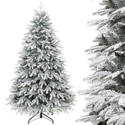 Yorbay künstlicher Weihnachtsbaum mit Schnee und warmweißen LED - O026 - 4 - yorbiy.com