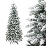 Yorbay schmaler künstlicher Weihnachtsbaum mit Beleuchtung und Schnee - O024 - 4 - yorbiy.com