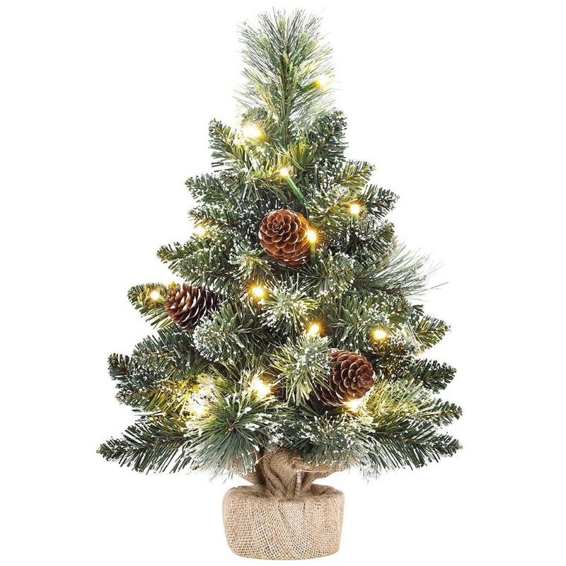 Yorbay Mini-Weihnachtsbaum mit LED-Beleuchtung und Schnee, 40 cm / 70 cm - O036 - 7 - yorbiy.com