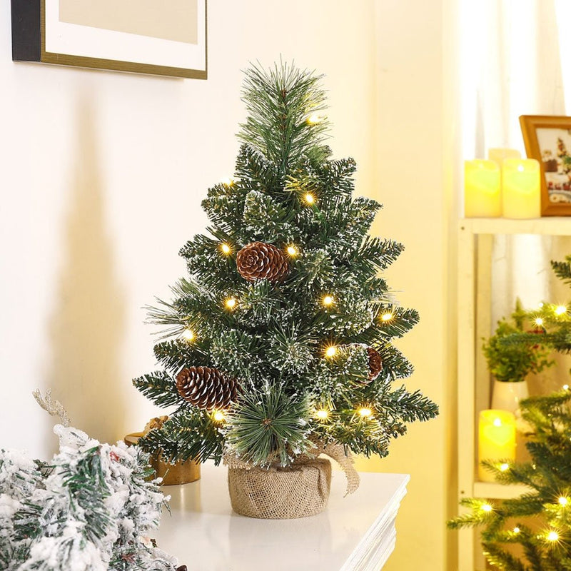 Yorbay Mini-Weihnachtsbaum mit LED-Beleuchtung und Schnee, 40 cm / 70 cm - O027A - 6 - yorbiy.com