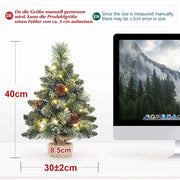 Yorbay Mini-Weihnachtsbaum mit LED-Beleuchtung und Schnee, 40 cm / 70 cm 3 - yorbiy.com