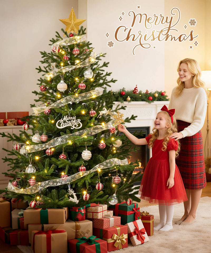 Yorbay künstlicher Weihnachtsbaum aus PE & PVC mit Eisenständer, 150 / 180 / 210 cm - O063 - 9 - yorbiy.com