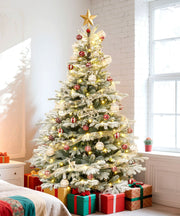 Yorbay künstlicher Weihnachtsbaum mit Schneebeflockung, 150 / 180 / 210 cm - O066 - 11 - yorbiy.com