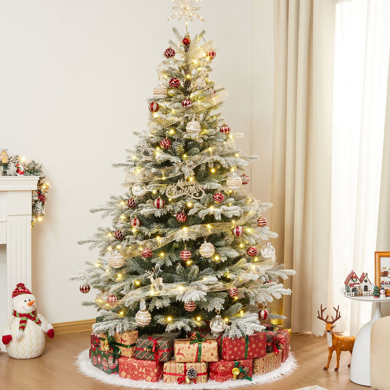 Yorbay künstlicher Weihnachtsbaum mit Schneebeflockung, 150 / 180 / 210 cm - O066 - 2 - yorbiy.com