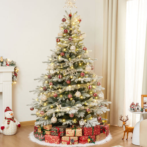 Yorbay künstlicher Weihnachtsbaum mit Schneebeflockung, 150 / 180 / 210 cm - O066 - 2 - yorbiy.com