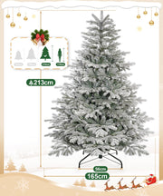 Yorbay künstlicher Weihnachtsbaum mit Schneebeflockung, 150 / 180 / 210 cm - O066 - 5 - yorbiy.com