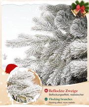 Yorbay künstlicher Weihnachtsbaum mit Schneebeflockung, 150 / 180 / 210 cm - O066 - 7 - yorbiy.com