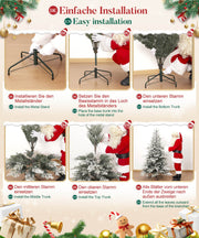Yorbay künstlicher Weihnachtsbaum mit Schneebeflockung, 150 / 180 / 210 cm - O066 - 8 - yorbiy.com