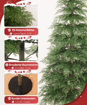 Yorbay künstlicher Weihnachtsbaum mit warmweißer Beleuchtung, flammhemmend, 180cm - O069 - 5 - yorbiy.com