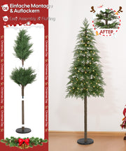Yorbay künstlicher Weihnachtsbaum mit warmweißer Beleuchtung, flammhemmend, 180cm - O069 - 6 - yorbiy.com