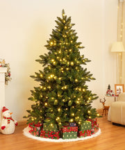 Yorbay künstlicher Weihnachtsbaum mit LED - Beleuchtung, warmweiß, 150 / 180 / 210 cm - O074 - 10 - yorbiy.com