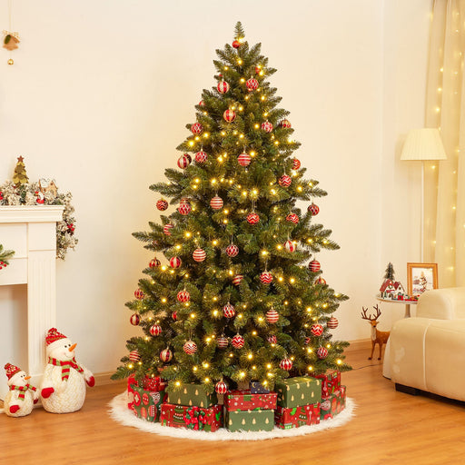 Yorbay künstlicher Weihnachtsbaum mit LED - Beleuchtung, warmweiß, 150 / 180 / 210 cm - O074 - 2 - yorbiy.com