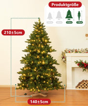 Yorbay künstlicher Weihnachtsbaum mit LED - Beleuchtung, warmweiß, 150 / 180 / 210 cm - O074 - 3 - yorbiy.com
