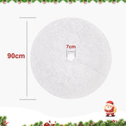 Yorbay Weihnachtsbaumdecke aus Kunstfell weiß, 78cm / 90cm / 122cm / 150cm - O12 - 4 - yorbiy.com