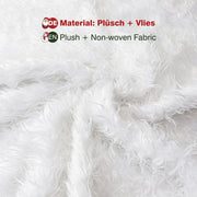 Yorbay Weihnachtsbaumdecke aus Kunstfell weiß, 78cm / 90cm / 122cm / 150cm - O28 - 9 - yorbiy.com