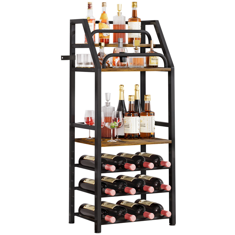 Yorbay Weinregal mit 6 Ebenen für 12 Flaschen, 42 x 29 x 102 cm - YB085 - T069 - 1 - yorbiy.com