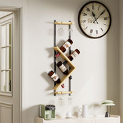 Yorbay Wand - Weinregal für 4 Flaschen und 4 Gläser - YB124-D063x2 - 9 - yorbiy.com