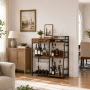 Yorbay Weinregal mit Schublade & Glashalter - YS037-T124 - 2 - yorbiy.com