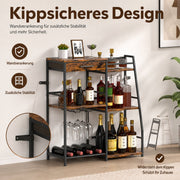 Yorbay Weinregal mit Schublade & Glashalter - YS037-T124 - 6 - yorbiy.com