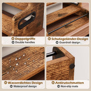 Yorbay Tisch - Weinregal 3 - stufig für 12 Flaschen - YB109 - D059 - 5 - yorbiy.com