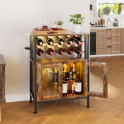 Yorbay Weinschrank mit Flaschenregal, Glashalter und RGB - LED - Beleuchtung - YS023-T102 - 2 - yorbiy.com