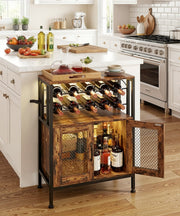 Yorbay Weinschrank mit Flaschenregal, Glashalter und RGB - LED - Beleuchtung - YS023-T102 - 9 - yorbiy.com