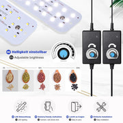 Yorbay Fotostudio 60 x 60 x 60 cm mit dimmbarer LED - Beleuchtung und 4 Hintergrundpapieren - F08A - 2 - yorbiy.com