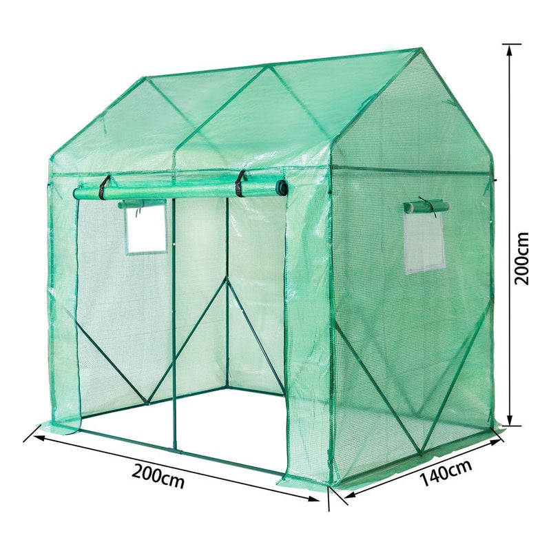 Yorbay Foliengewächshaus 200 x 140 x 200 cm - G39 - 4 - yorbiy.com