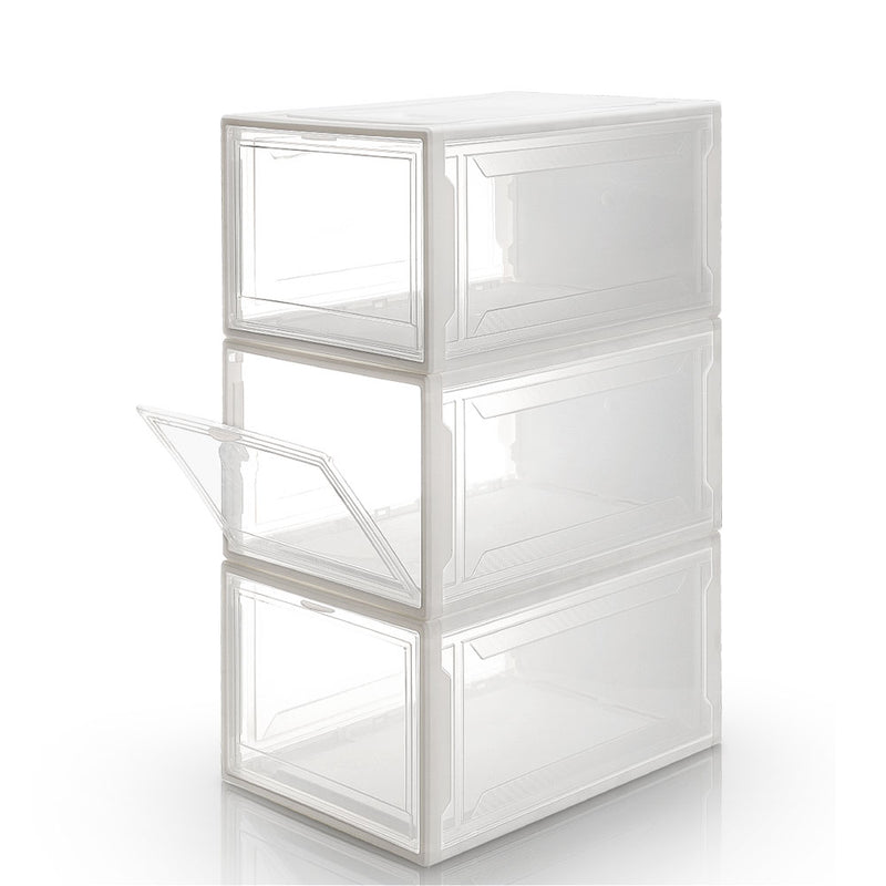 Yorbay Schuhbox, weiß S / L, 3er / 12er Set - B37x4 - 11 - yorbiy.com