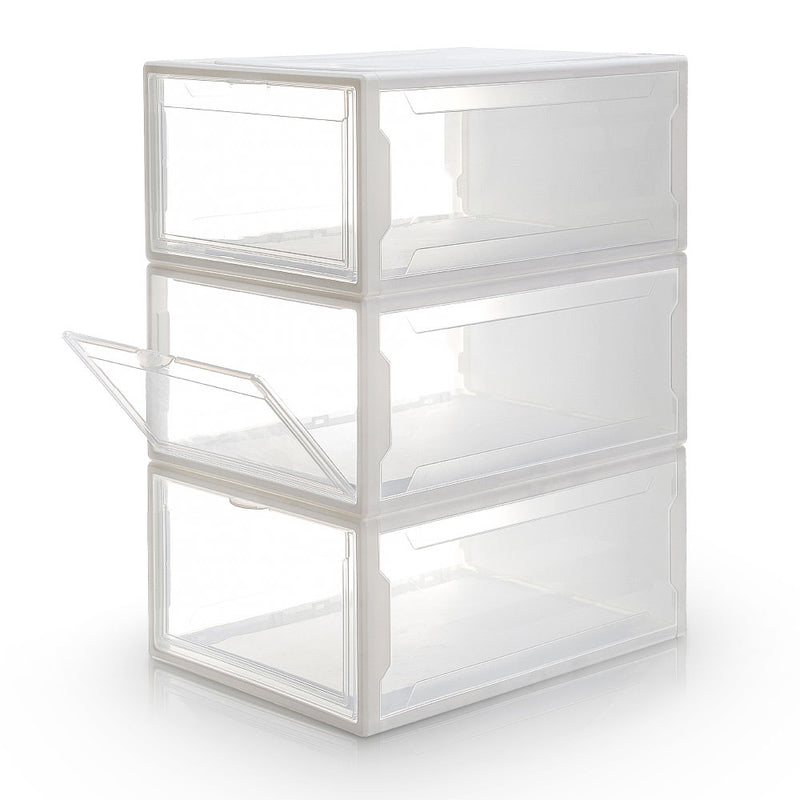 Yorbay Schuhbox, weiß S / L, 3er / 12er Set - B37x4 - 12 - yorbiy.com