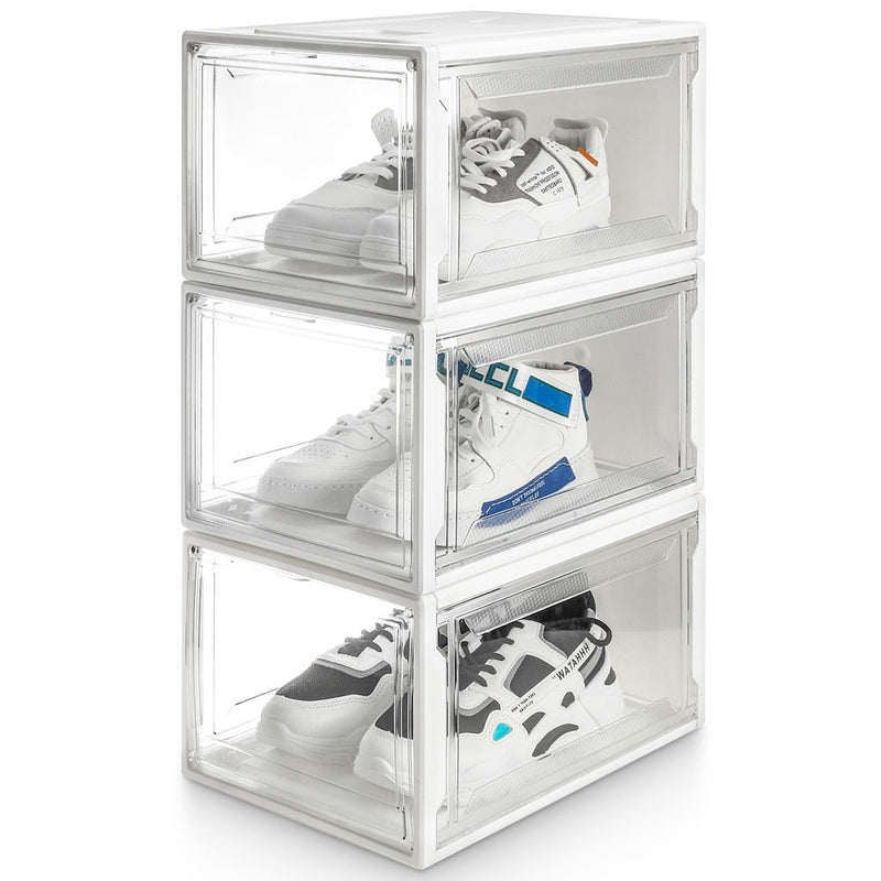 Yorbay Super transparent Schuhbox Weiß - B56 - 1 - yorbiy.com