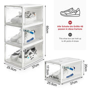 Yorbay Super transparent Schuhbox Schwarz - B57 - 7 - yorbiy.com