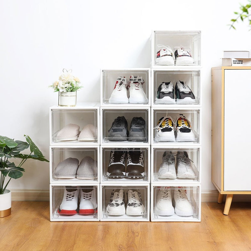 Yorbay Super transparent Schuhbox Weiß - B56 - 2 - yorbiy.com