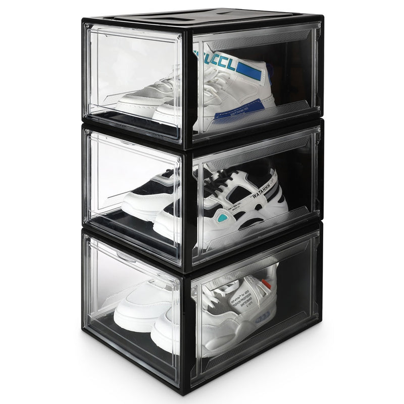Yorbay Super transparent Schuhbox Schwarz - B57 - 3 - yorbiy.com