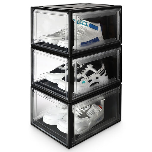 Yorbay Super transparent Schuhbox Schwarz - B57 - 3 - yorbiy.com