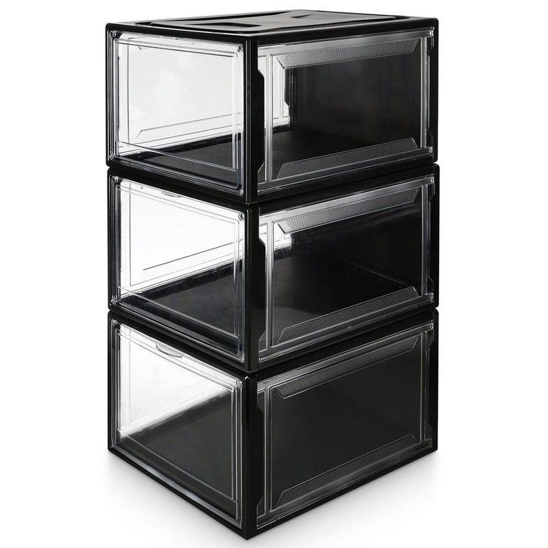 Yorbay Super transparent Schuhbox Schwarz - B57 - 5 - yorbiy.com