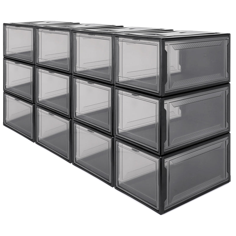 B39 12er Schuhbox Set in Schwarz - yorbiy.com