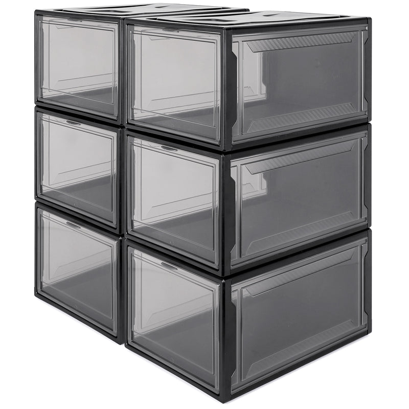 B39 6er Schuhbox Set in Schwarz - yorbiy.com