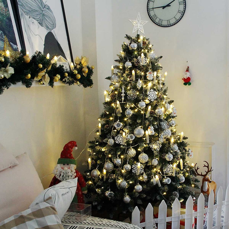 Yorbay künstlich Weihnachtsbaum mit Schnee und Deko - K185 - 3 - yorbiy.com