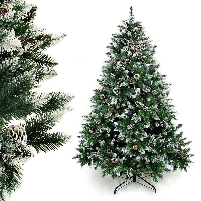 Yorbay künstlich Weihnachtsbaum mit Schnee und Deko - K185 - 1 - yorbiy.com