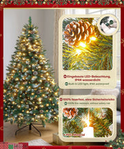 Yorbay künstlicher Weihnachtsbaum mit Beleuchtung, 150 cm, 180 cm und 210 cm - O016A - 5 - yorbiy.com