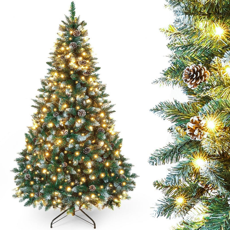 Yorbay künstlicher Weihnachtsbaum mit Beleuchtung, 150 cm, 180 cm und 210 cm - O016A - 1 - yorbiy.com