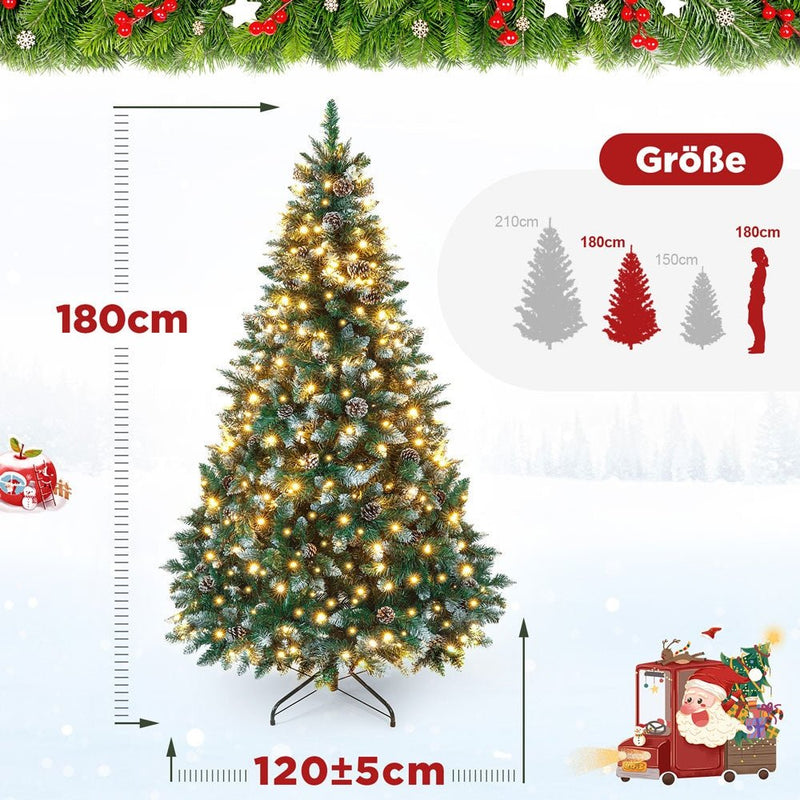 Yorbay künstlicher Weihnachtsbaum mit Beleuchtung, 150 cm, 180 cm und 210 cm - O016A - 8 - yorbiy.com