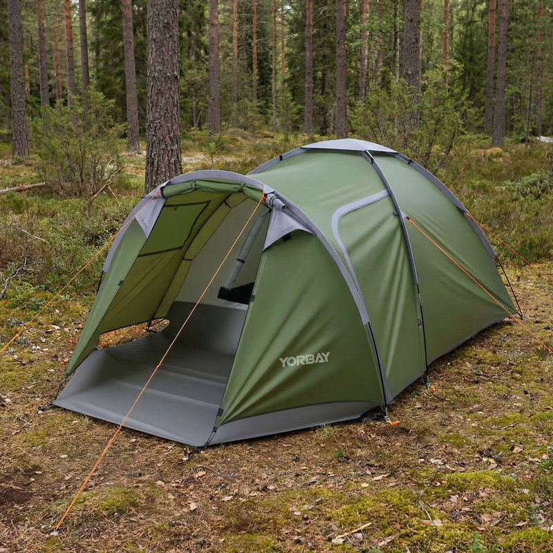 Yorbay 2 - Raum Campingzelt mit Vorraum & Seitentür – PU3000 mm, UV50+ - YP028-W028 - 7 - yorbiy.com