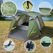 Yorbay 2 - Raum Campingzelt mit Vorraum & Seitentür – PU3000 mm, UV50+ - YP028-W028 - 4 - yorbiy.com